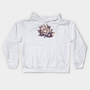 Flower illustration drawing lilly Kids Hoodie